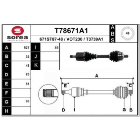Acquista Semiasse da EAI T78671A1 a buon mercato per soli 132,38 €