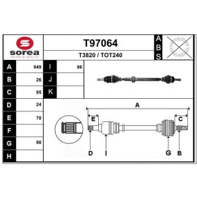 Antriebswelle T97064