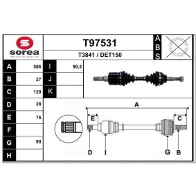 Antriebswelle T97531