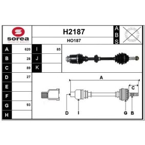 Acquista Semiasse da SNRA H2187 a buon mercato per soli 237,53 €