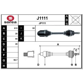 Comprar Árbol de transmisión de SNRA J1111 a bajo precio de 246,56 €