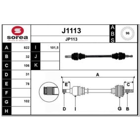 Antriebswelle J1113