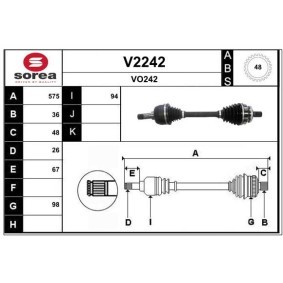 Acquista Semiasse da SNRA V2242 a buon mercato per soli 260,17 €