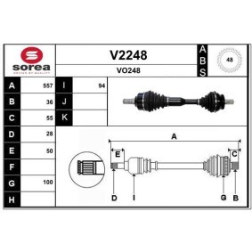 Acquista Semiasse da SNRA V2248 a buon mercato per soli 234,54 €