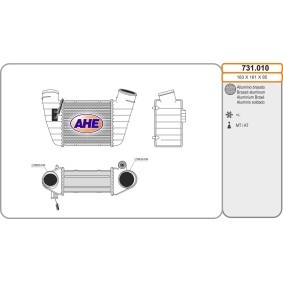 Köp Intercooler av AHE 731.010 till det låga priset 2294,35 kr
