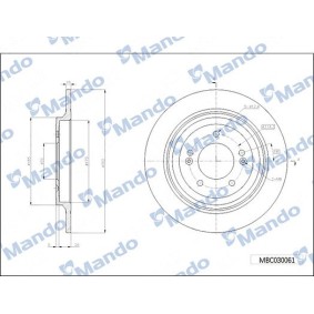 Comprar Disco de freno de Mando MBC030061 a bajo precio de 29,44 €