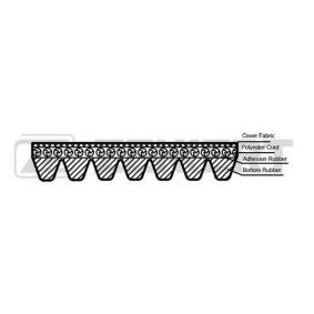 Achetez des Courroie Poly-V ZEKKERT KR-7PK1370 à prix pour 34,38 €