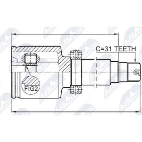 Achetez des Jeu de joints, arbre de transmission NTY NPW-FR-066 à prix pour 83,12 €