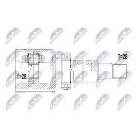 Achetez des Jeu de joints, arbre de transmission NTY NPW-FR-069 à prix pour 75,23 €