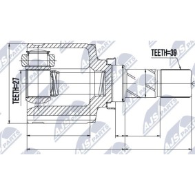 Gelenksatz, Antriebswelle NPW-RE-043