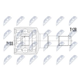 Gelenksatz, Antriebswelle NPW-SU-018