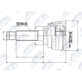 Acquista Kit giunti semiasse da NTY NPZ-DW-003 a buon mercato per soli 25,08 €