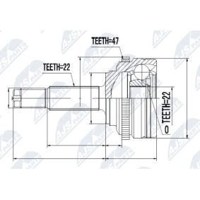 Gelenksatz, Antriebswelle NPZ-DW-021