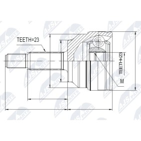 Achetez des Jeu de joints, arbre de transmission NTY NPZ-RE-021 à prix pour 31,24 €
