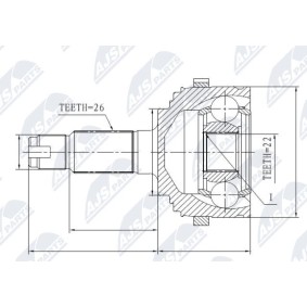 Acquista Kit giunti semiasse da NTY NPZ-RV-008 a buon mercato per soli 30,28 €