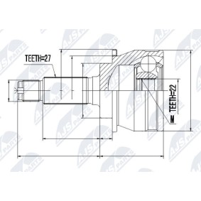 Gelenksatz, Antriebswelle NPZ-SB-018