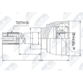 Acquista Kit giunti semiasse da NTY NPZ-SU-006 a buon mercato per soli 45,86 €
