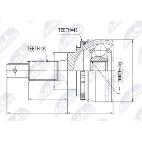 Gelenksatz, Antriebswelle NPZ-TY-029