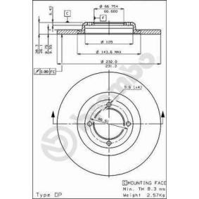 Bremsscheibe 08.1581.10