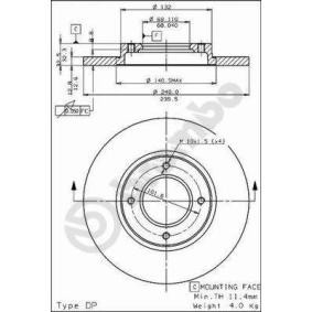 Bremsscheibe 08.4967.20 von BREMBO günstig für 36,81 € online kaufen