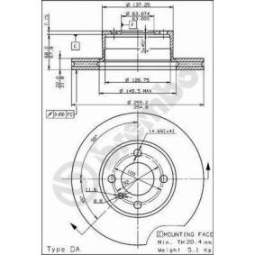 Bremsscheibe für BMW von BREMBO