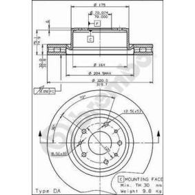 Bremsscheibe 09.5394.10
