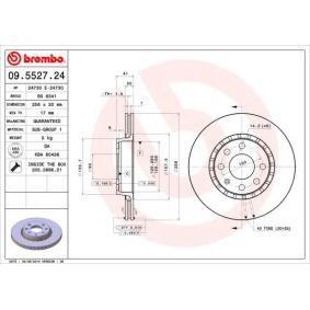 Comprar Disco de freno de BREMBO 09.5527.24 a bajo precio de 33,57 €
