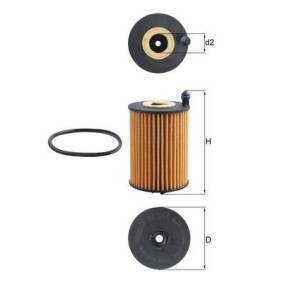 Køb Oliefilter af KNECHT OX 1266D til den lave pris 148,41 DKK