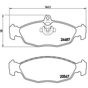 Bremsbeläge P 36 017 für DAIMLER