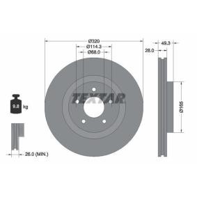 Bremsscheibe 92299403 von TEXTAR günstig für 75,65 € online kaufen