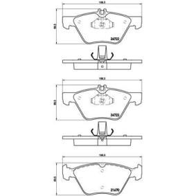Bremsbeläge für MERCEDES-BENZ von BREMBO