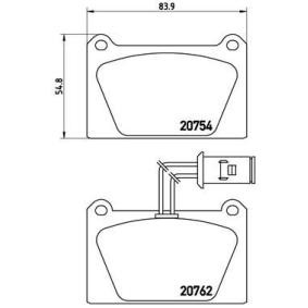 Køb Bremseklodser af BREMBO P 52 008 til den lave pris 777,92 DKK