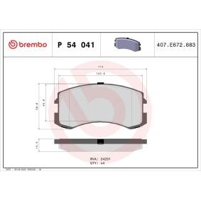 Bremsbeläge von BREMBO für Lancer VI Coupe (CJ_A, CE) günstig online kaufen