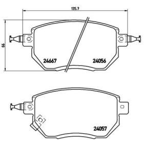 Acquista Kit pastiglie freni da BREMBO P 56 051 a buon mercato per soli 39,54 €