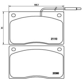 Bremsbeläge P 68 012 für DAIMLER