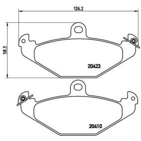 Acquista Kit pastiglie freni da BREMBO P 68 017 a buon mercato per soli 28,55 €