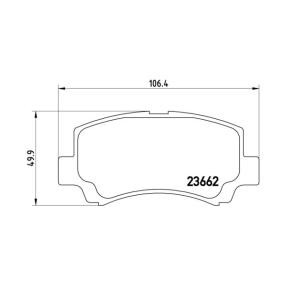 Bremsbeläge von BREMBO P 79 011