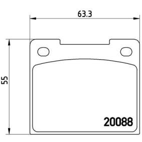 Köp Bromsbelägg av BREMBO P 86 001 till det låga priset 208,32 kr