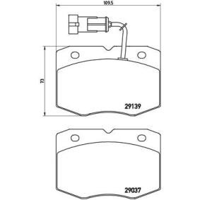 Bremsbeläge P A6 019 von BREMBO günstig für 35,06 € online kaufen