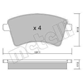 Achetez des Plaquettes de frein METELLI 22-0812-2 à prix pour 37,82 €