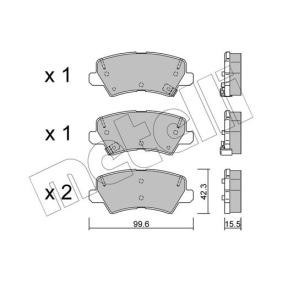 Bremsbeläge 22-1166-0 von METELLI günstig für 23,02 € online kaufen