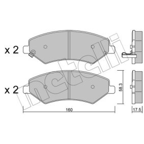 Acquista Kit pastiglie freni da METELLI 22-1217-0 a buon mercato per soli 33,20 €