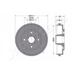 Comprar Tambor de freno de JAPANPARTS TA-0401C a bajo precio de 176,27 €