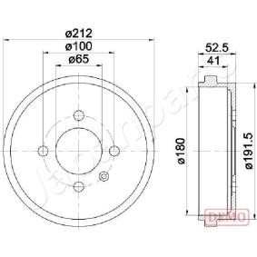 Bremstrommel für VW von JAPANPARTS