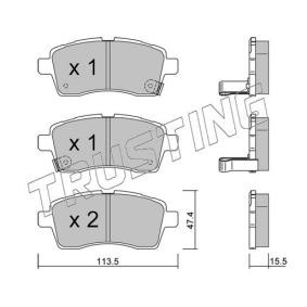 Acquista Kit pastiglie freni da TRUSTING 1162.0 a buon mercato per soli 66,22 €
