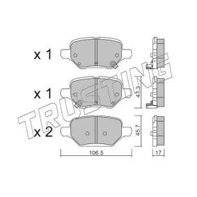 Acquista Kit pastiglie freni da TRUSTING 1213.0 a buon mercato per soli 67,92 €