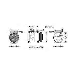Comprar Compresor, aire acondicionado de AVA COOLING SYSTEMS IVAK077 a bajo precio de 504,91 €