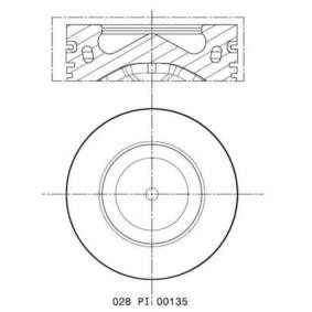 Kolben 028 PI 00135 001 von MAHLE ORIGINAL günstig für 104,15 € online kaufen