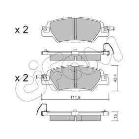 Bremsbeläge von CIFAM 822-1158-0