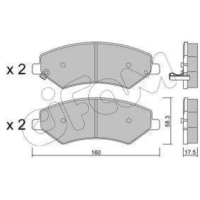 Acquista Kit pastiglie freni da CIFAM 822-1217-0 a buon mercato per soli 76,31 €